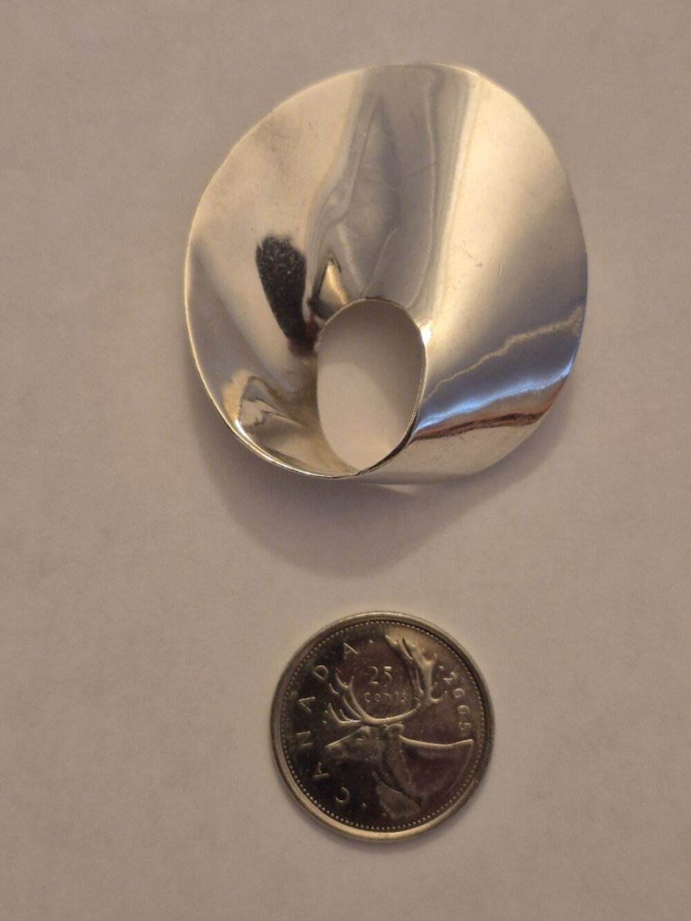 Vintage Taxco Sterling Silver Modernist Convertible Brooch Pendant Combo 925